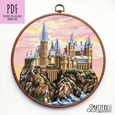 Hogwarts Castle Cross Stitch Pattern PDF