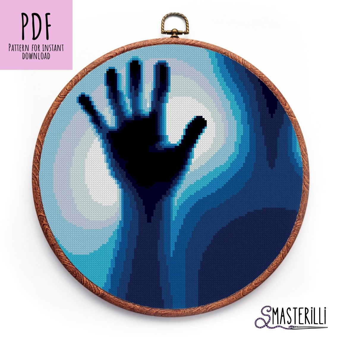 Halloween Embroidery Design PDF, JPG Creepy Cross Stitch Pattern #0521