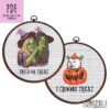 Halloween Witches Cross Stitch Pattern by Smudge the Cat