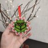 Cross Stitch Pattern PDF, Christmas Plastic Canvas Pattern & Tutorial, Grinch Covid Virus Funny Decoration