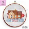 Modern Cross Stitch Pattern "Home Sweet Home" #1001