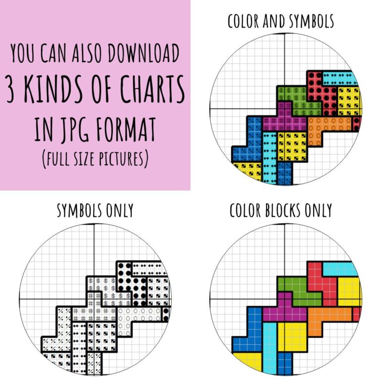 Tetris Cat Cross Stitch Pattern PDF - Antistress Embroidery Design #0701