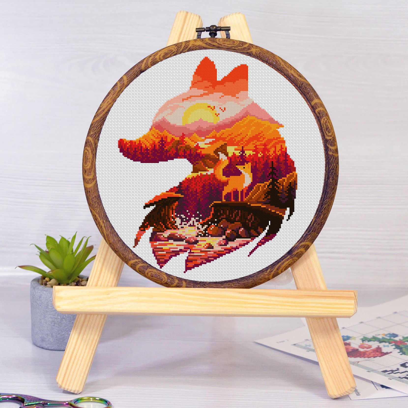 Animals cross stitch collections by Smasterilli. Cute cats embroidery designs, forest animals hoop art. Make gifts for your loved ones and pet lovers gifts. Modern cross stitch patterns and easy for gifts and wall decoration.